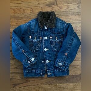 SOLD• True Religion Jimmy Sherpa boys jean jacket size S